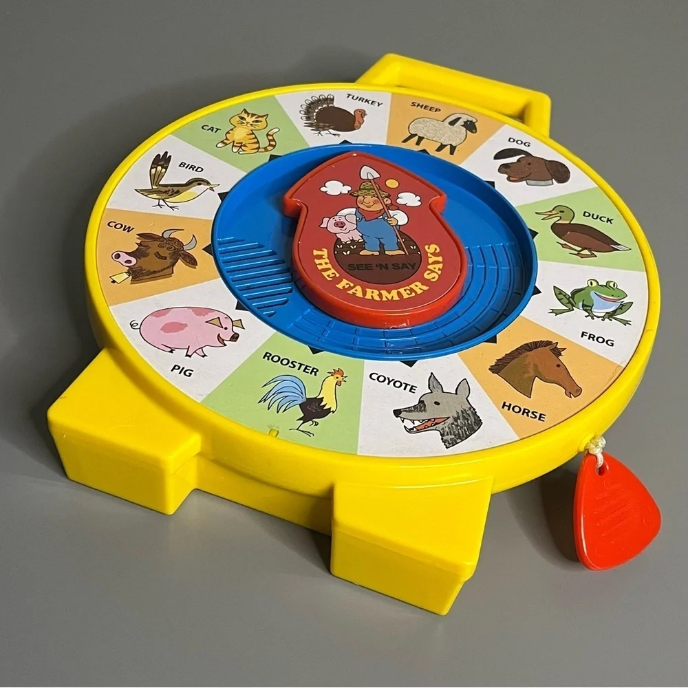 Classic 2013 Mattel See 'n‎ Say The Farmer Says Pull-String Farm Animals 9.5” H